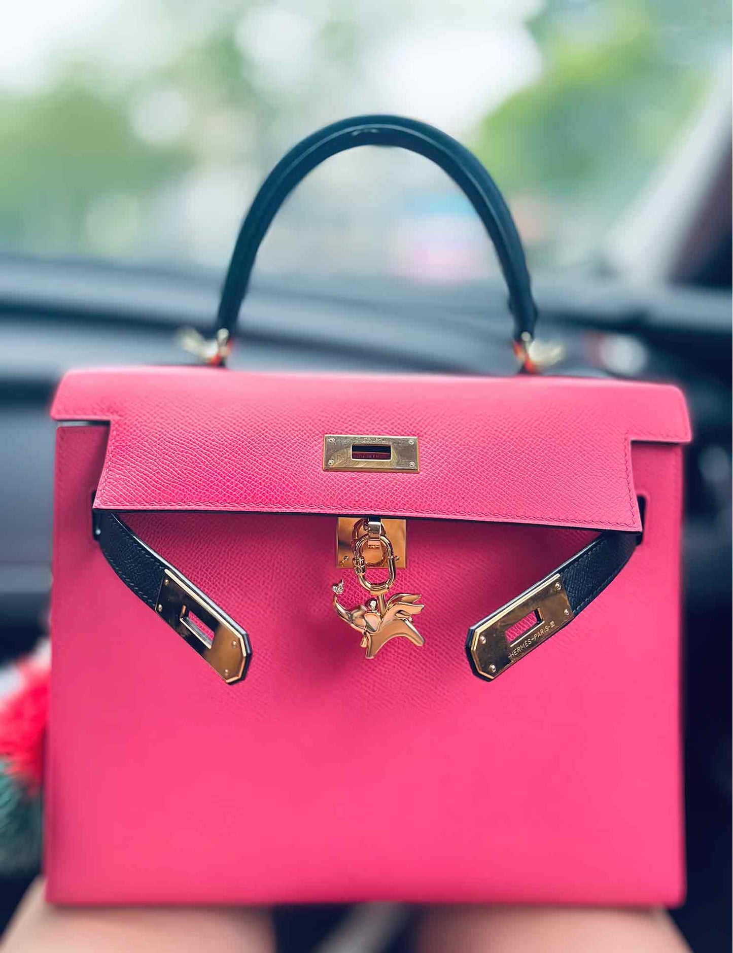 Gold Elephant Breeze Bag Charm