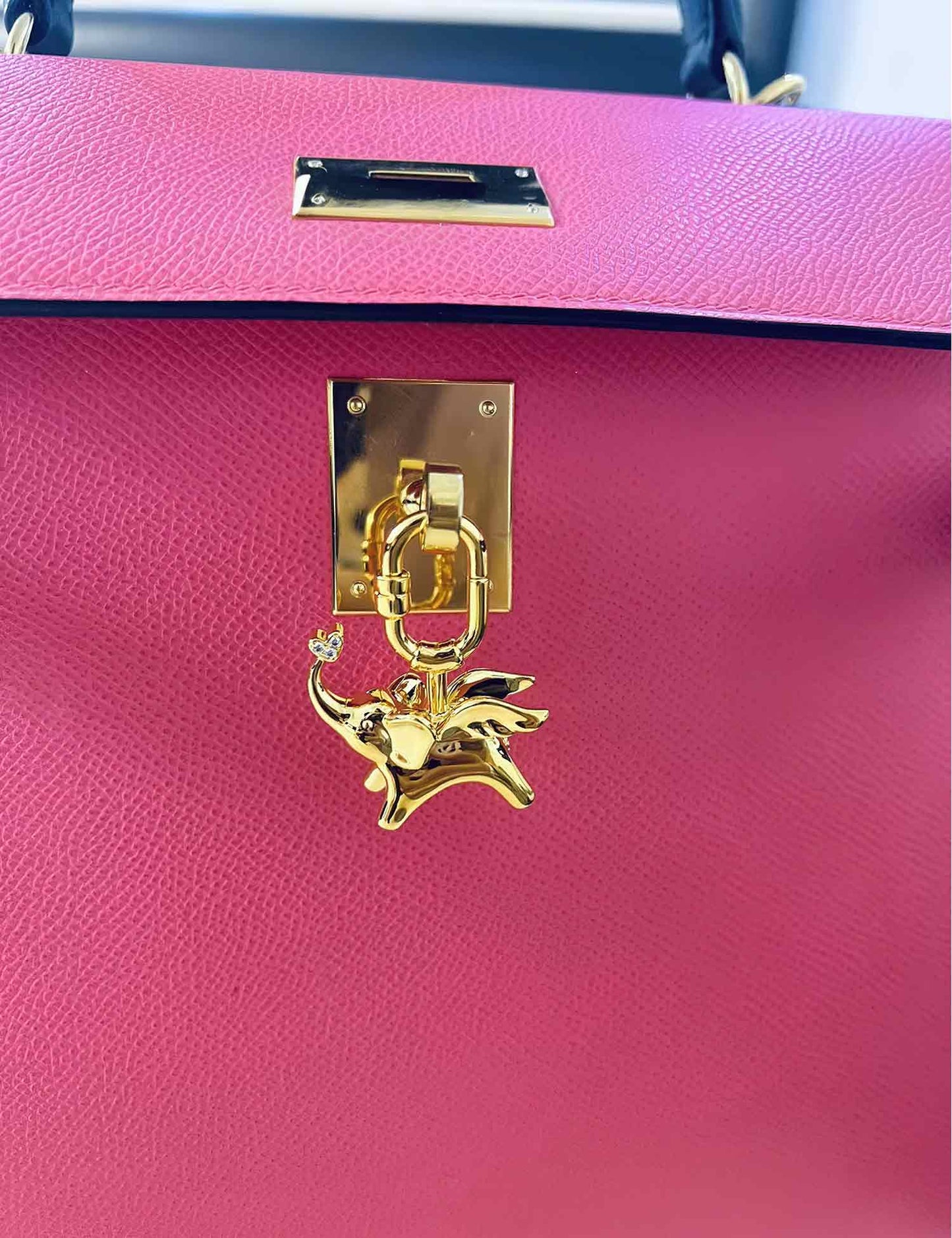 Gold Elephant Breeze Bag Charm