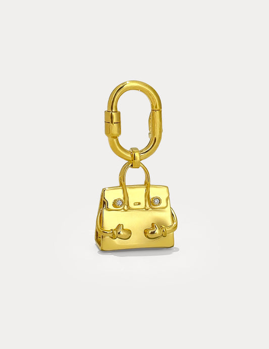 Gold Birkin Doll Bag Charm