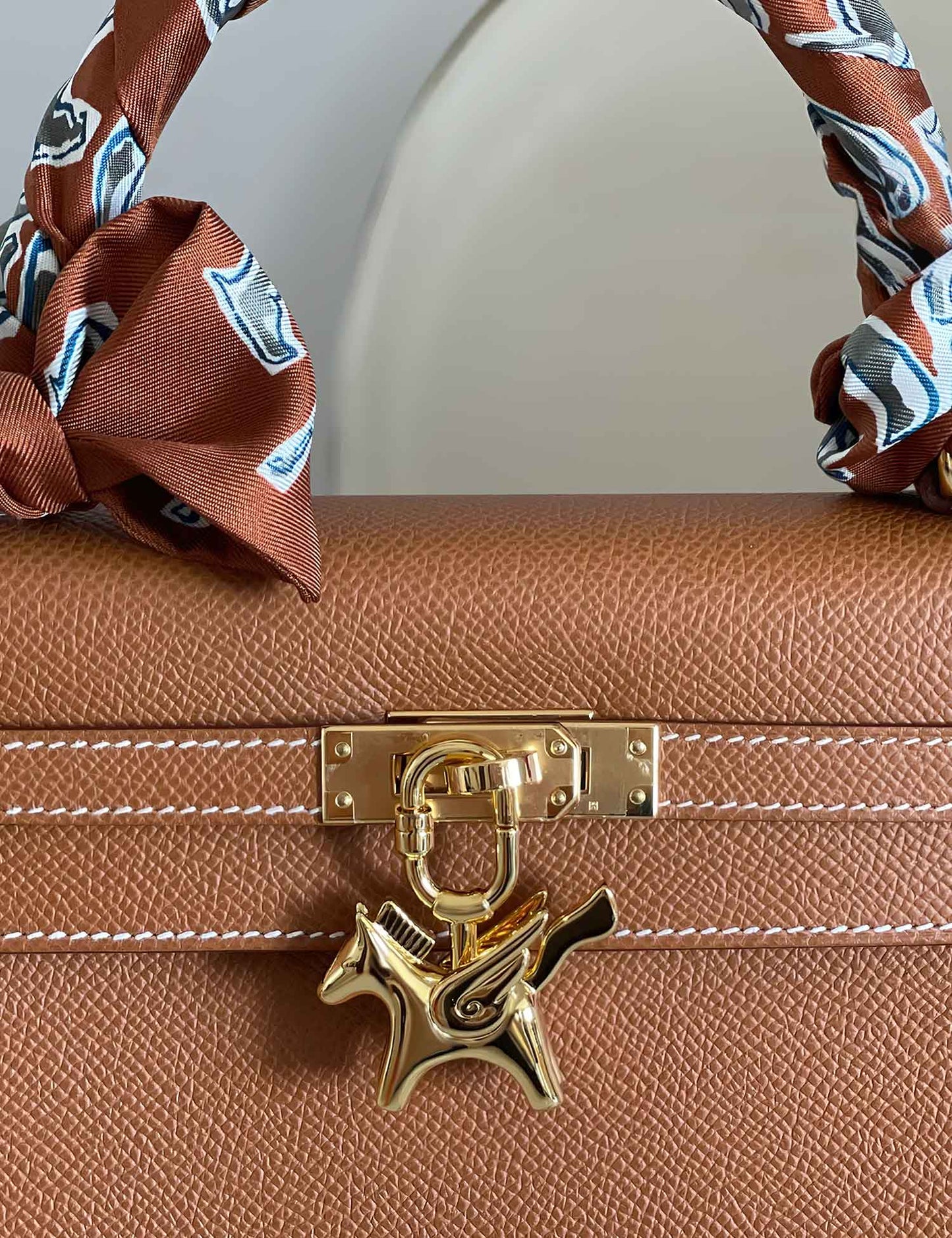 Gold Pegase Bag Charm