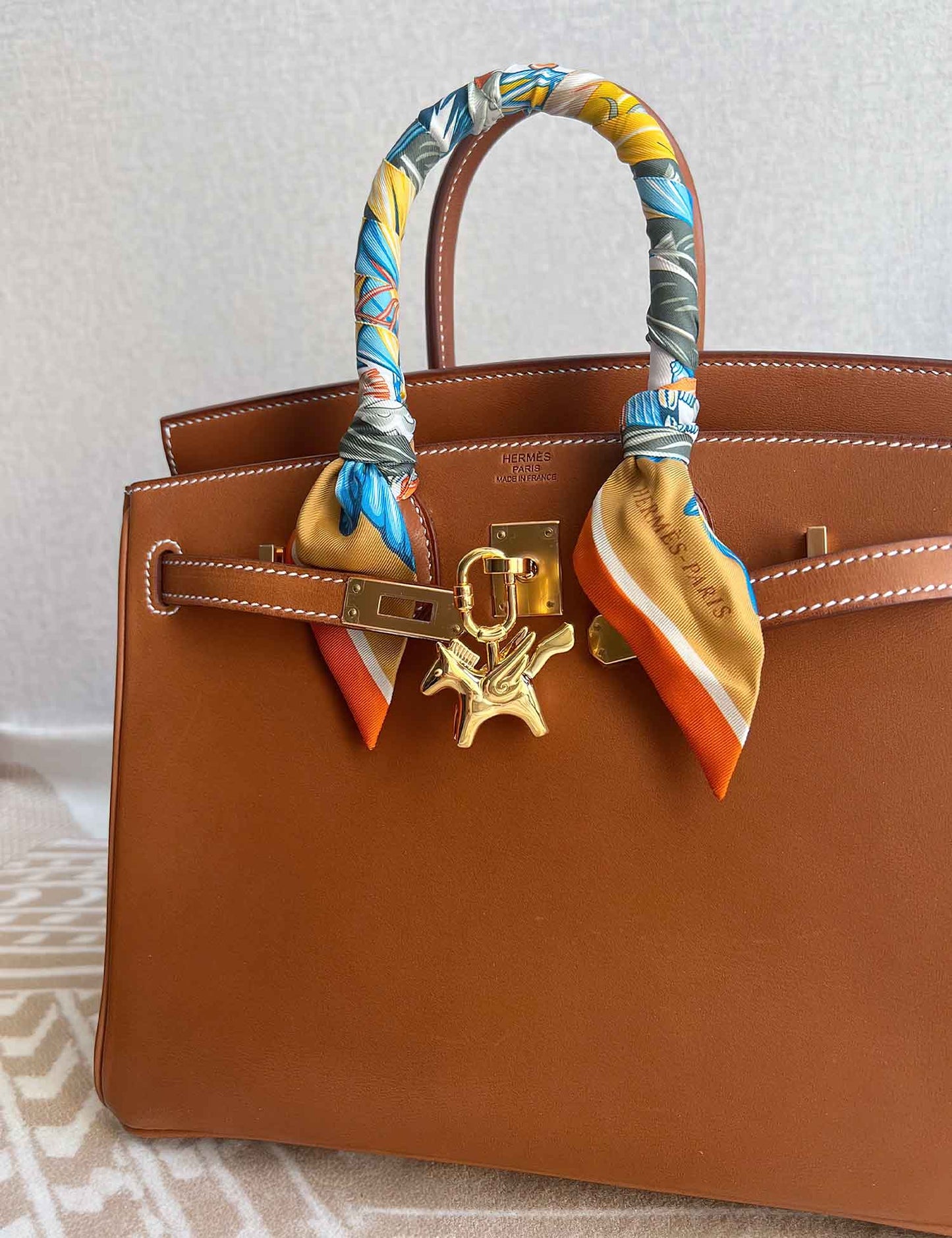 Gold Pegase Bag Charm