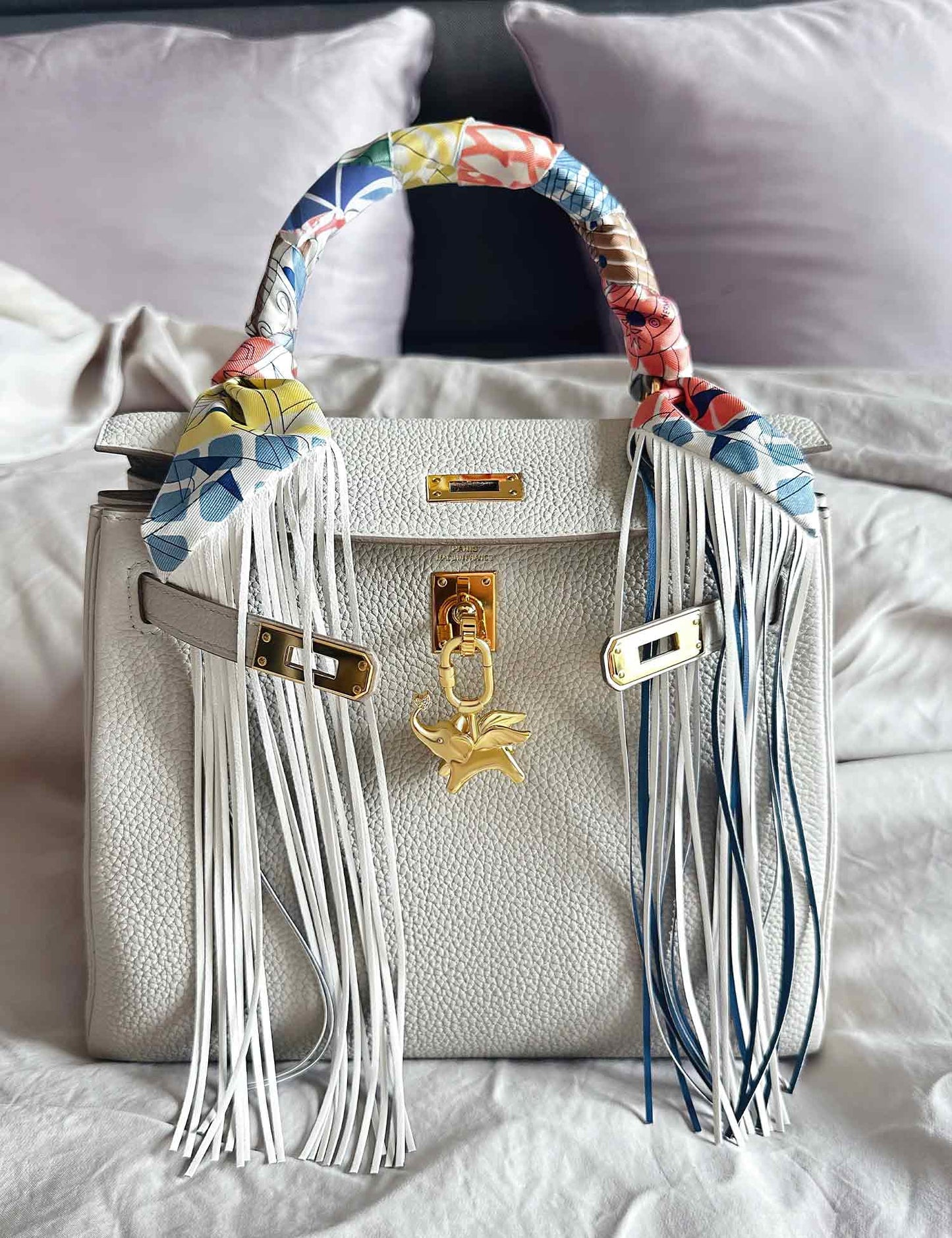 Gold Elephant Breeze Bag Charm