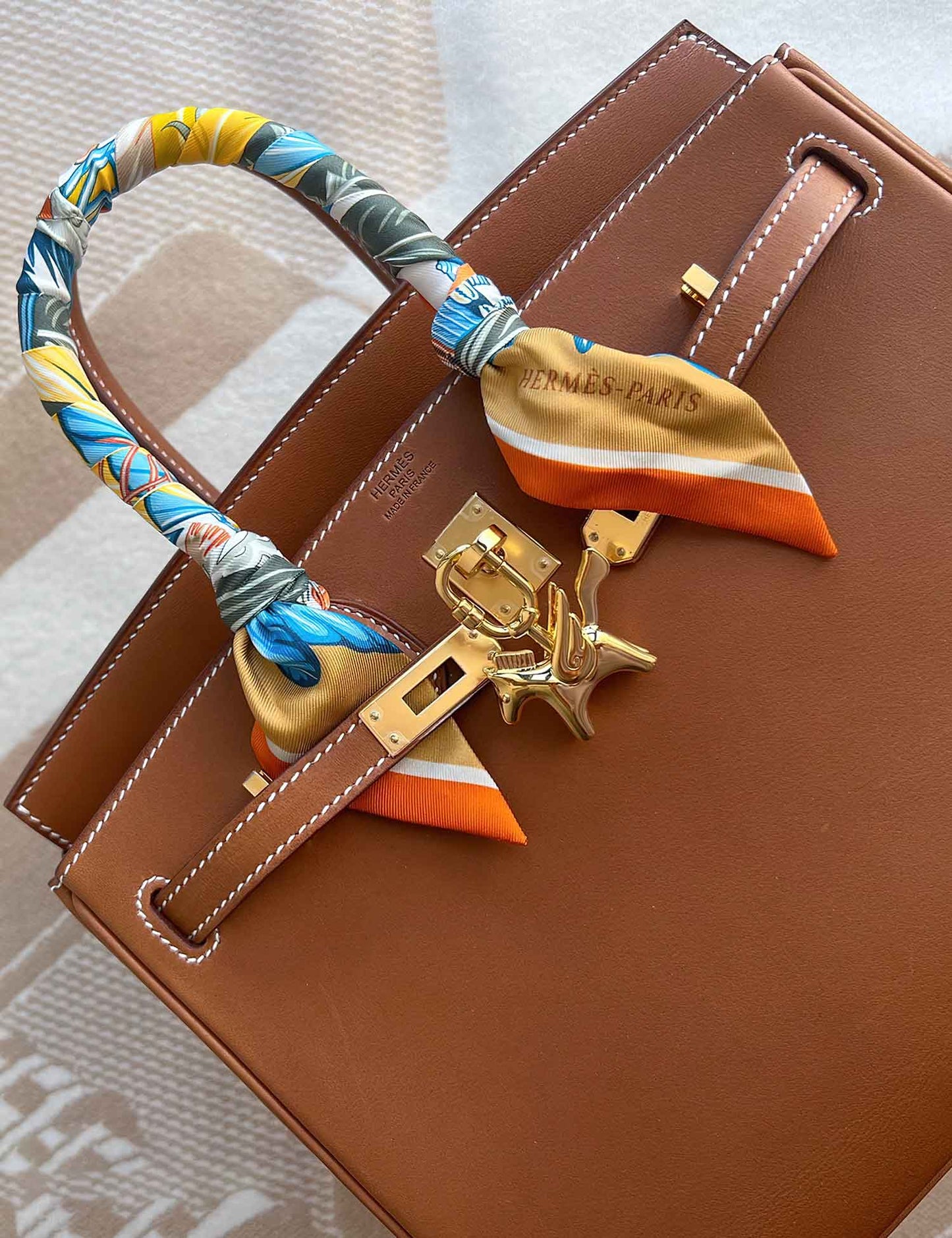 Gold Pegase Bag Charm