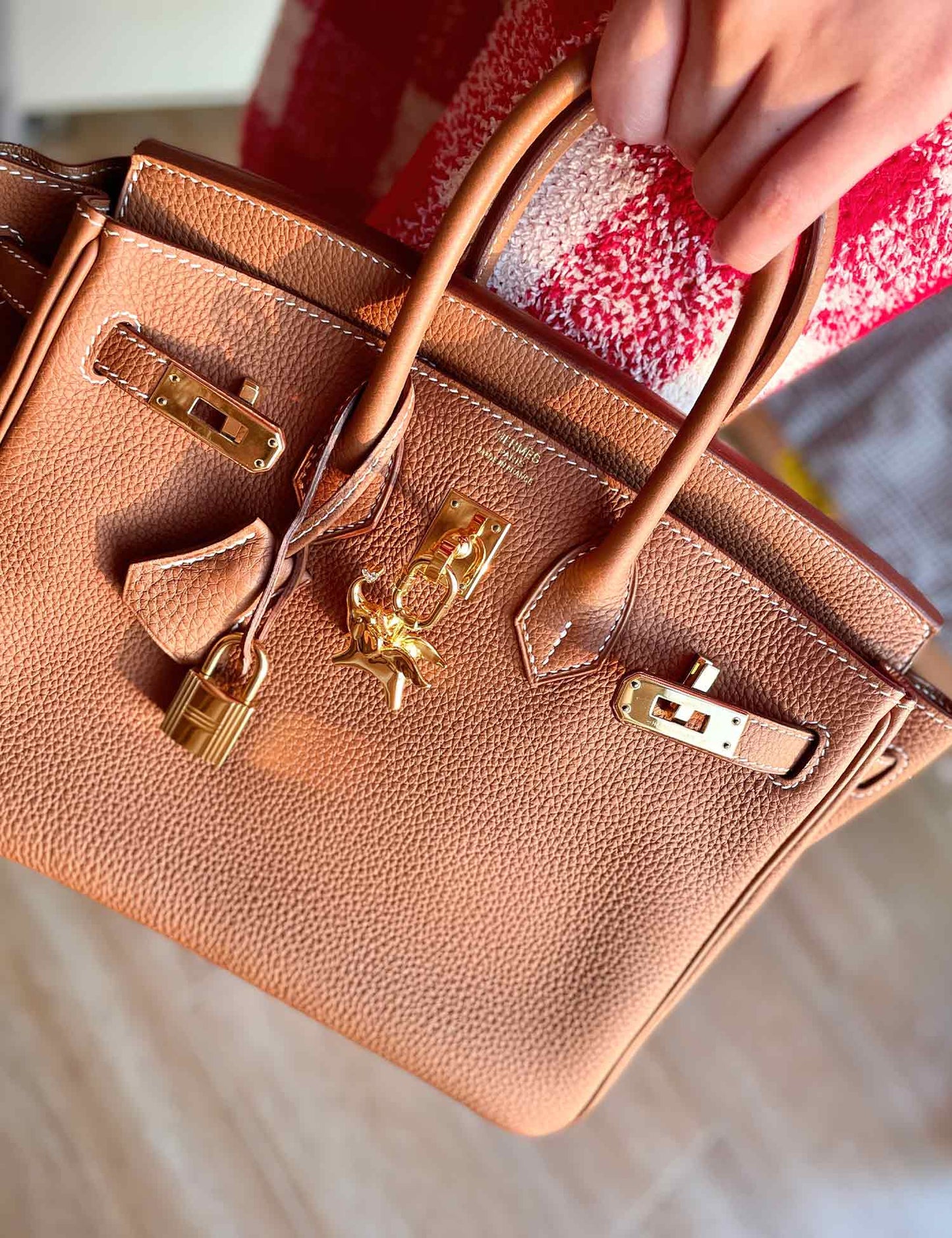 Gold Elephant Breeze Bag Charm