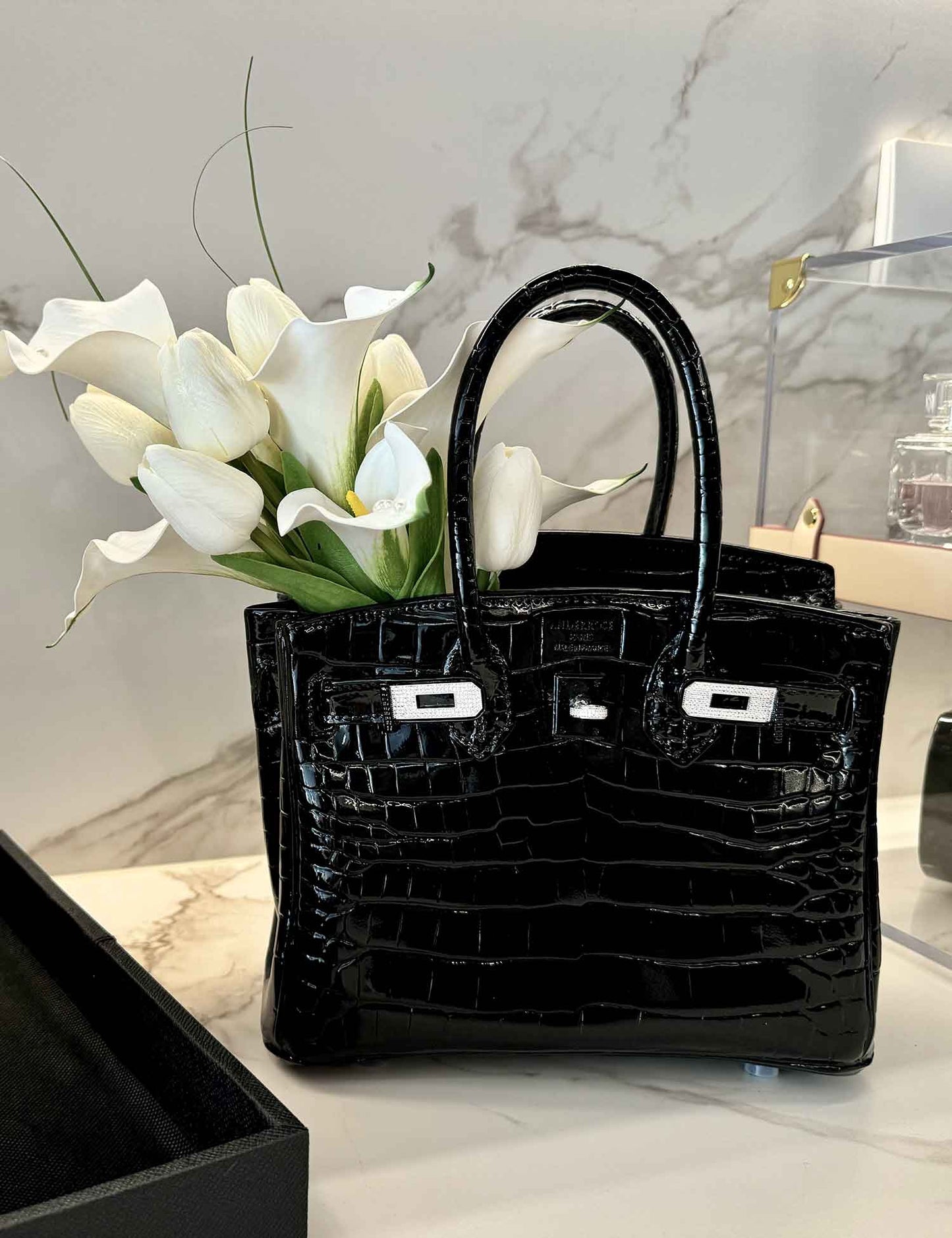 Black Birkin Vase Decor